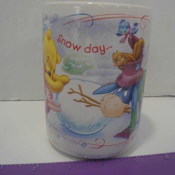 Disney Mug with Winnie the Pooh--Snow Day--Time for Play - Picture 2 of 6